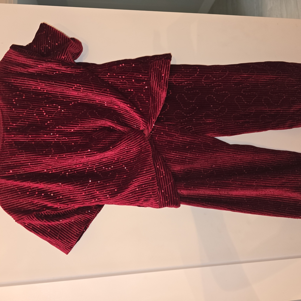 Beautiful Burgundy ZARA set. My Daughter Wears Everything Once.